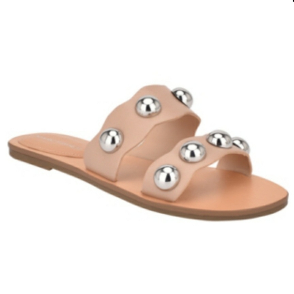 Marc Fisher Bocci Ball-Stud Slide Sandals